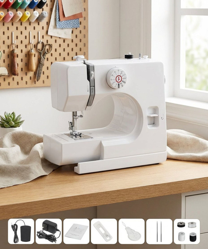 Radhe Wonder Stitch with Automatic Zig Zag Electric Sewing Machine( Built-in Stitches 12)