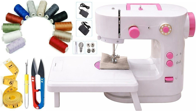 WunderVoX Household Mini Sewing Machine Electric Sewing Machine( Built-in Stitches 12)