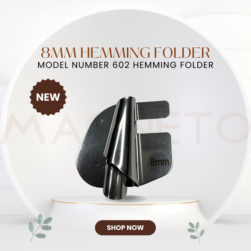 Magneto 8MM Model 602 Hemming Folder Manual Sewing Machine( Built-in Stitches 1)