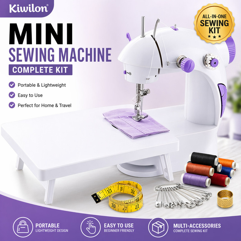 Kiwilon sewing machine with table | silai machine with stand| stitching machine Electric Electric Sewing Machine( Built-in Stitches 2)