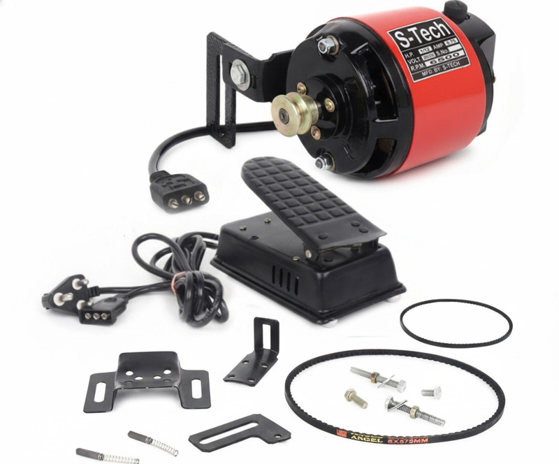 S Tech Motor MINI_RED_H1/20 Electric Sewing Machine( Built-in Stitches 100)