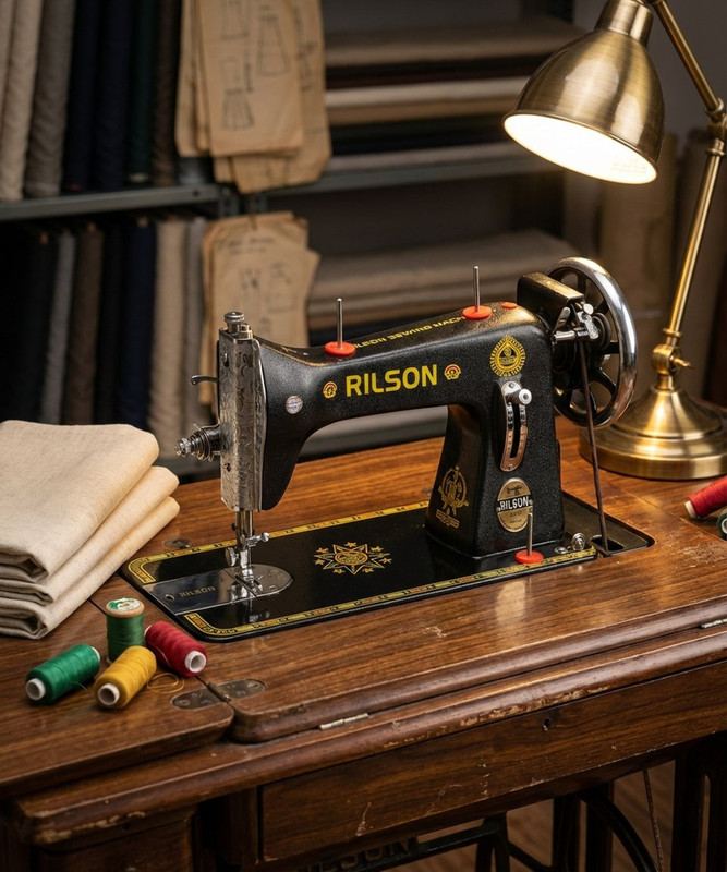 Rilson DELUXE MODEL SQUARE ARM SHAPE BODY Manual Sewing Machine( Built-in Stitches 100)