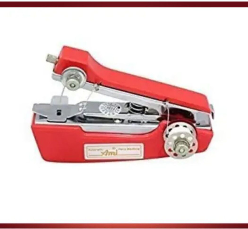 DIGSMORDEN Mini Manual Hand Sewing Machine Portable Stitching Tool for Home Use Stapler Sewing Machine( Built-in Stitches 18)