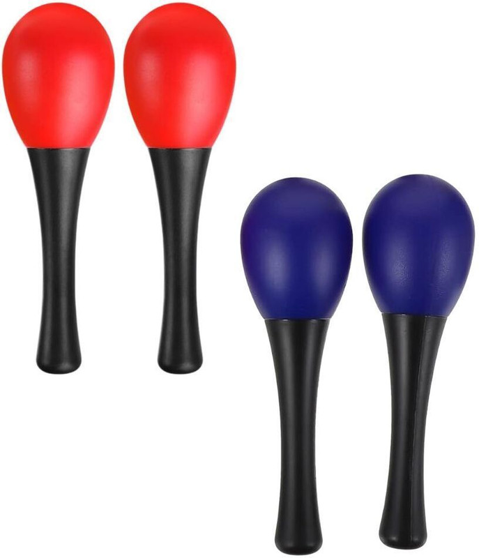 IMAGINEA Handle Egg Shakers for Kids & Musicians (Pair, Multicolor) Egg Shakers(Pack of 4)