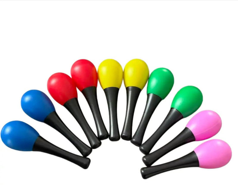 Zorqeva Plastic Maracas Shakers Pair Musical Instrument Toy for Kids Party & Music Maracas(Pack of 2)