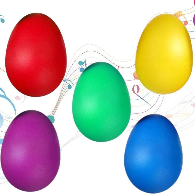 DawnRays Egg Shakers Musical Instruments Maracas Egg Plastic Egg Shaker Toy For Kids Egg Shakers(Pack of 4)