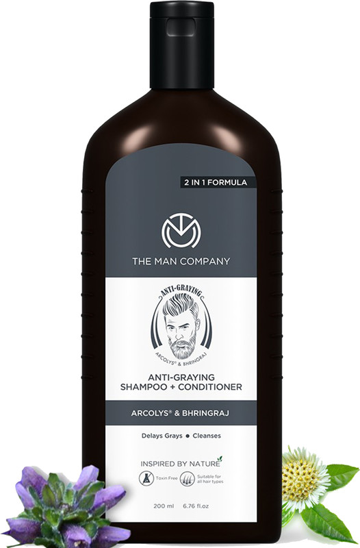 THE MAN COMPANY 2 in 1 Anti-Graying Shampoo & Conditioner For Men (200 ml)