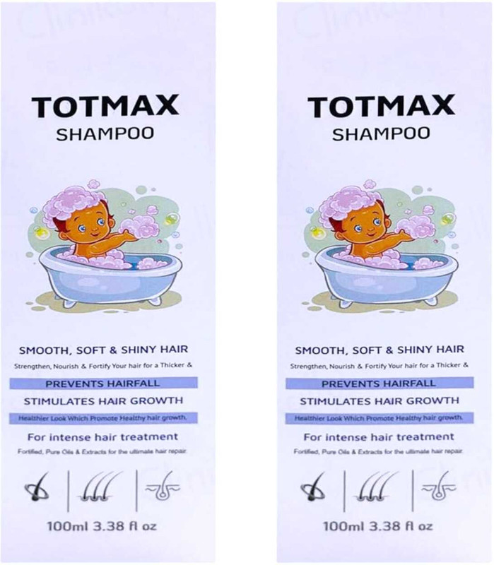 lamiglow TOTMAX BABIES SHMAPOO FOR SOFTER SHINY HAIRS PACK OF 100ml x 2(200 ml)