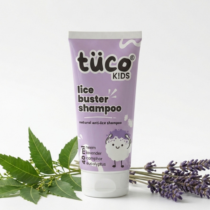 TuCo Kids Natural Lice Buster Shampoo | Infused with Camphor, Neem, Tea Tree Oil(40 ml)