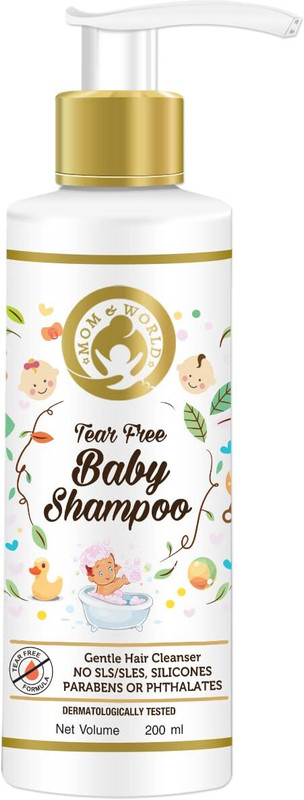 Mom & World Tear Free Baby Shampoo(200 ml)