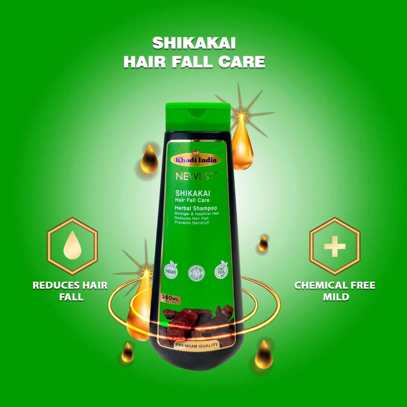 NEWEST SHIKAKAI SHAMPOO 340ML PACK OF 3(1020 ml)