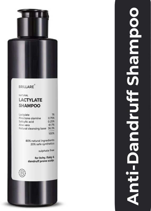 BRILLARE Natural Lactylate Anti-Dandruff Shampoo with Salicylic Acid(100 ml)
