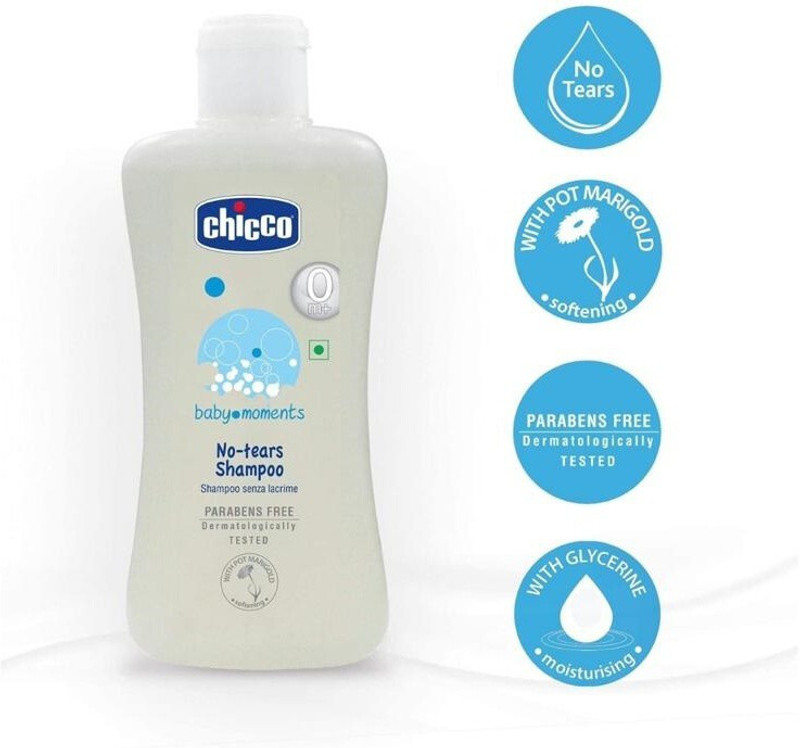 Chicco No-Tears Shampoo (200ML) Pack Of 3 (200*3)(600 ml)