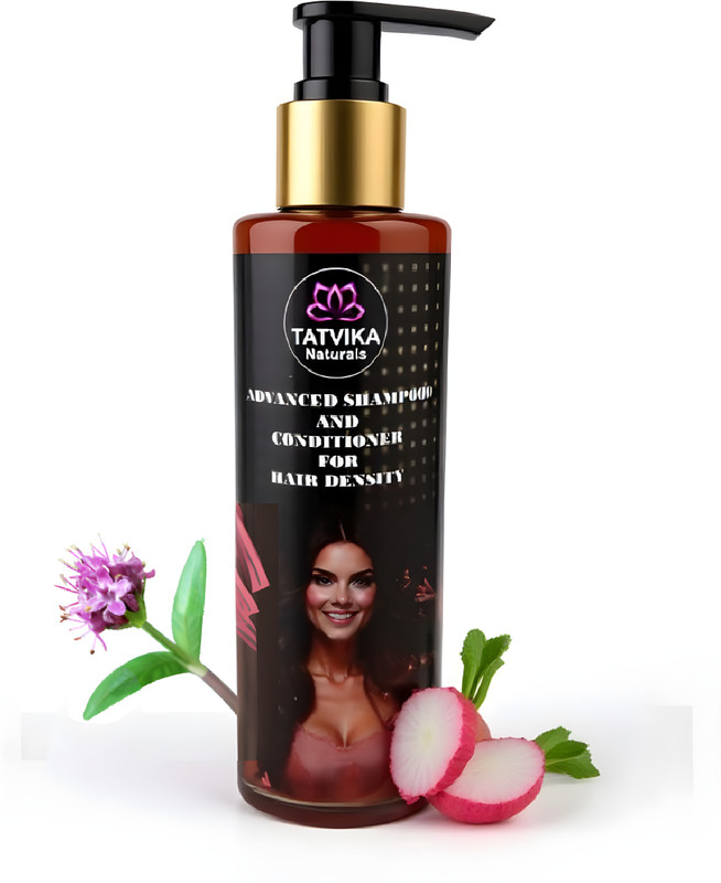 Tatvika Naturals Ayurvedic Volumizing Shampoo & Conditioner for Hair Density(200 ml)