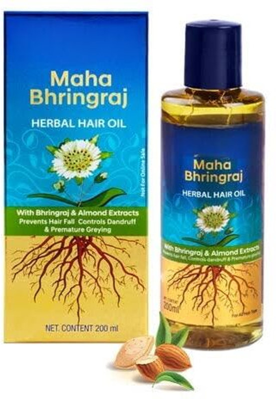 Mahabhringraj ON N ON Bhringraj Oil for Hair Growth and Resolve Dandruff Issue 200ml Hair Oil(200 g)