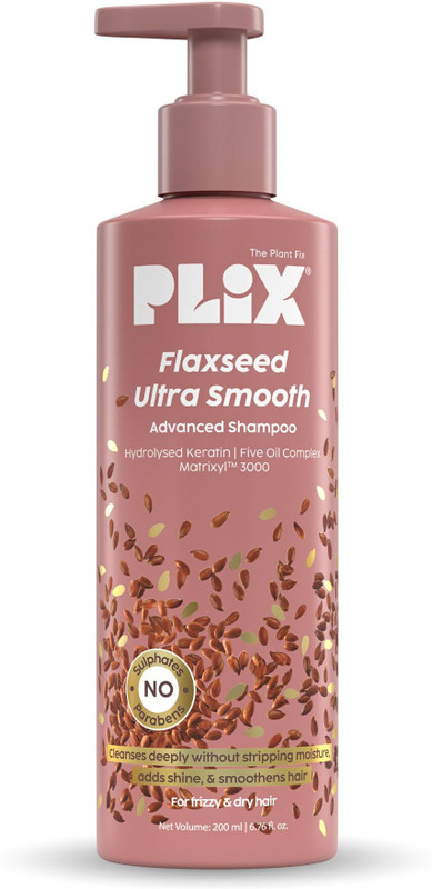 The Plant Fix Plix Flaxseed Ultrasmooth Advanced Shampoo | For Smooth & Shiny Hair(200 ml)
