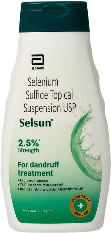 Selsun Suspension Anti Dandruff Shampoo Liquid(120 ml)