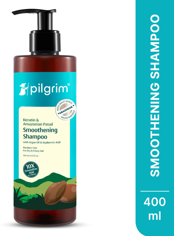 Pilgrim Patua Smoothening Shampoo For Dry & Frizzy Hair|Men & Women(400 ml)
