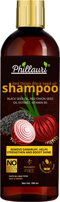 Phillauri Onion Shampoo for Hair Growth and Hair Fall Control (100 ml)