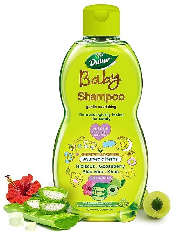 Dabur Baby Gentle Nourishing 200ml Shampoo Ayurvedic herbs, 100% soap free(200 ml)