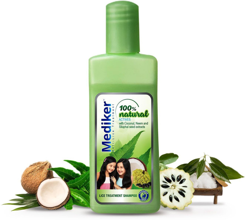 MEDIKER Anti Lice Treatment Nourishes & Moisturizes Hair Shampoo(50 ml)