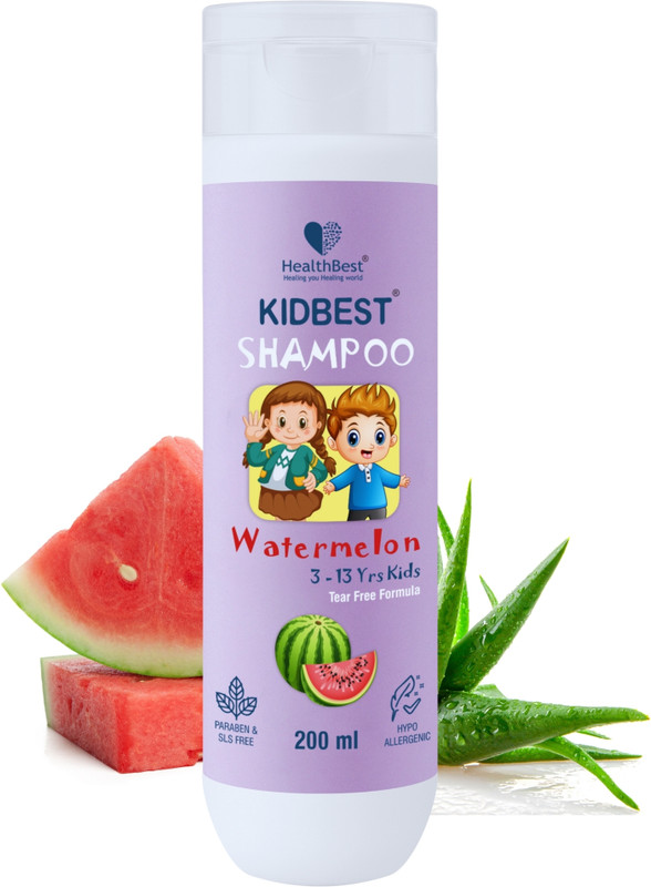 HealthBest Hair Shampoo for Kids | Dry & Damaged to Normal Hair | Tear, Paraben, SLS free(200 ml)