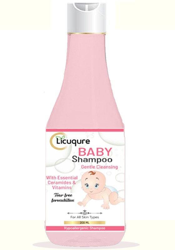 licuqure Ultra-Gentle Baby Shampoo | Tear-Free, Hydrating & Nourishing Care - 200ml(200 ml)