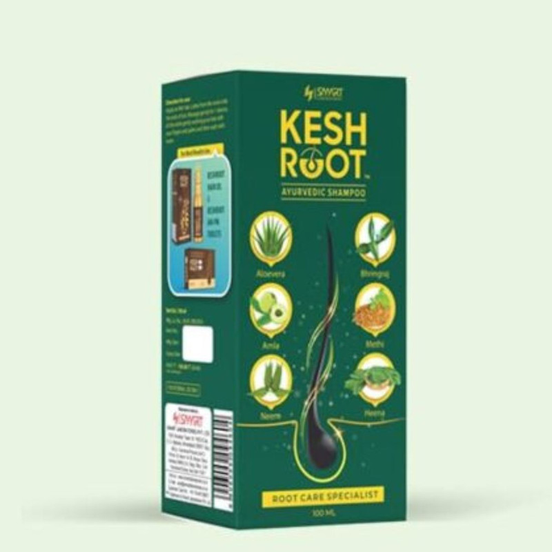 KESH ROOT Shampoo 100ML | Hair Fall Control Shampoo with Bhringraj packkk of 1(100 ml)