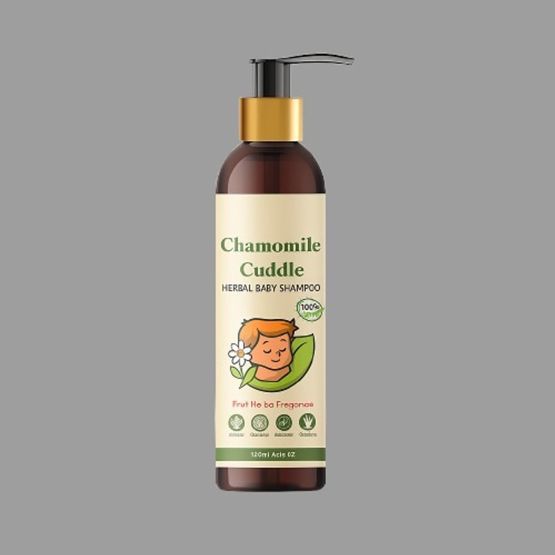 Zvizoro Chamomile Baby Shampoo – Herbal, Gentle & Tear-Free – 120ml for Baby Hair Care(120 ml)