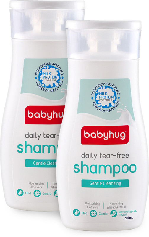 babyhug Milk Protein Formula Daily Tear Free Shampoo - 2x200 ml(400 ml)