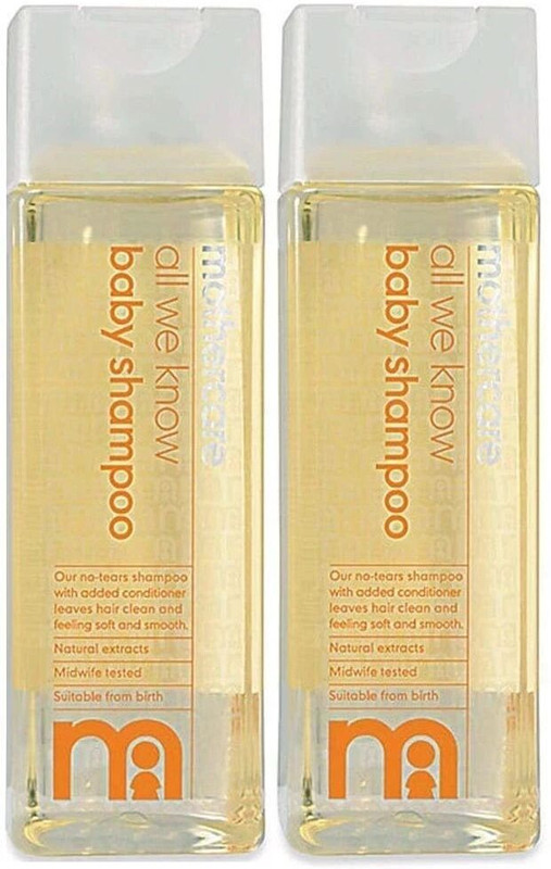 Mothercare All We Know Baby Shampoo |Gentle No-Tear Formula for Soft & Shiny Hair|Pack of 2(600 ml)