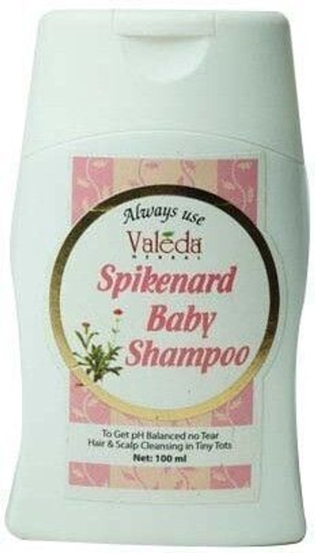 Valeda Herbal Spikenard Baby Shampoo - Mild pH and "No Tear Formula.(100 ml)