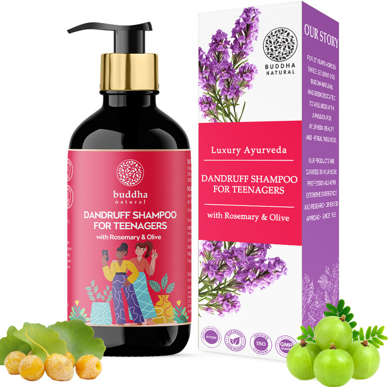 buddha natural Anti Dandruff Shampoo for Teenagers and Preteens - For Dandruff Control & Flakes(200 ml)