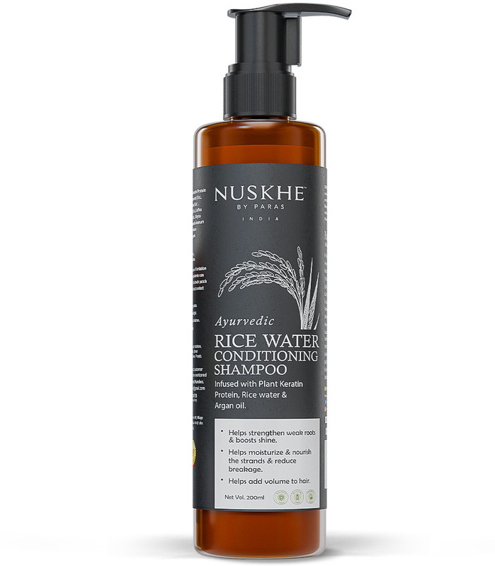 Nuskhe By Paras Ayurvedic Rice Water Conditioning Shampoo -200ml | Keratin Protein | Rice Water | Argan Oil(200 ml)