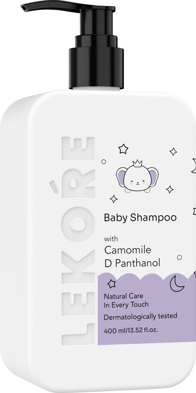 LEKORE Baby Shampoo, Gentle Tear-Free Formula for Daily Cleansing, Soft & Healthy Hair(400 ml)
