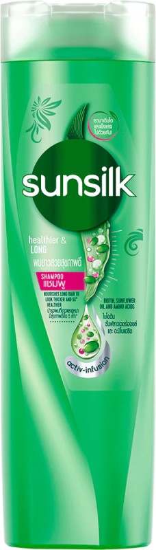SUNSILK Healthier & Long Shampoo (Made in Thailand)  (300 ml)