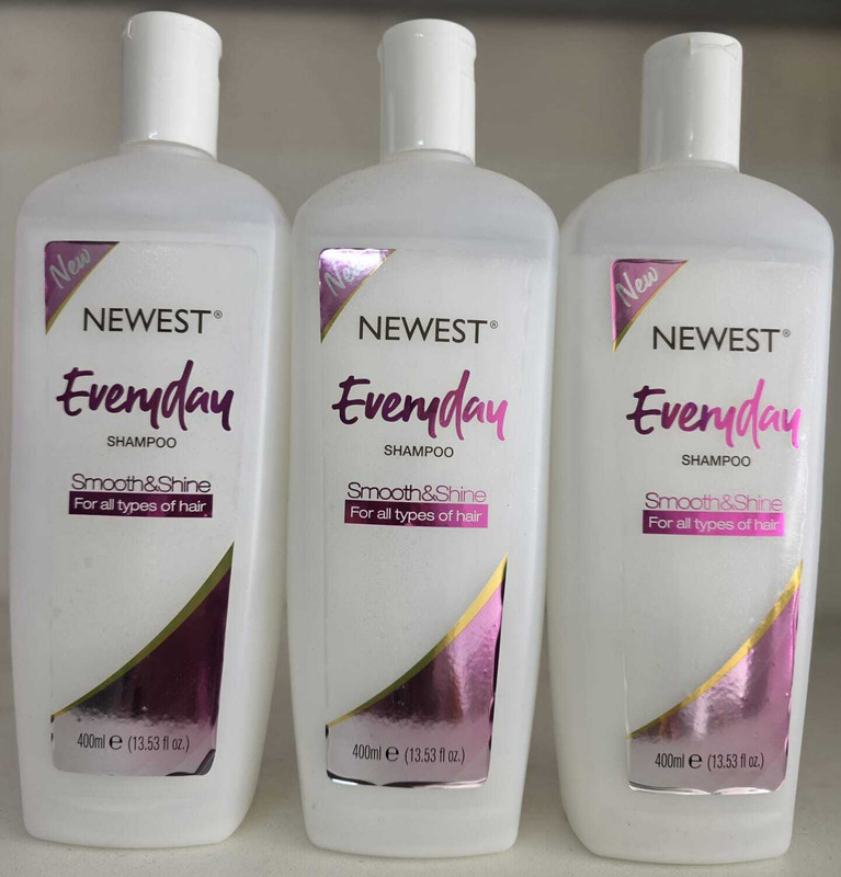 NEWEST EVERYDAY SHAMPOO SMOOTH & SHINE 400ML PACK OF 3(1200 ml)