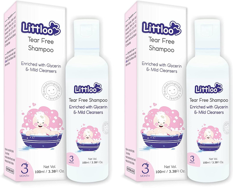 Littloo Tear Free Shampoo for Babies 100ml (Pack of 2)(100 ml)