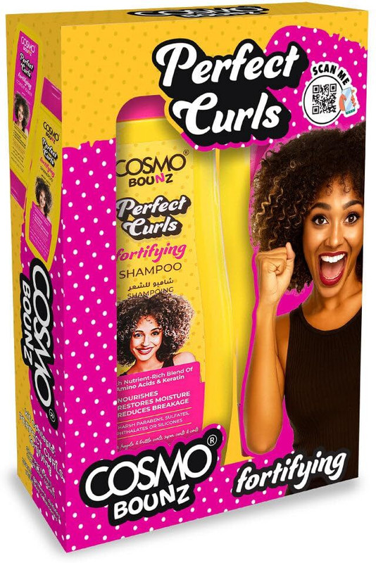 COSMO Bounz Hair Kit Perfect Curls Fortifying Shampoo & Conditioner 2 Pcs Gift Set(400 ml)
