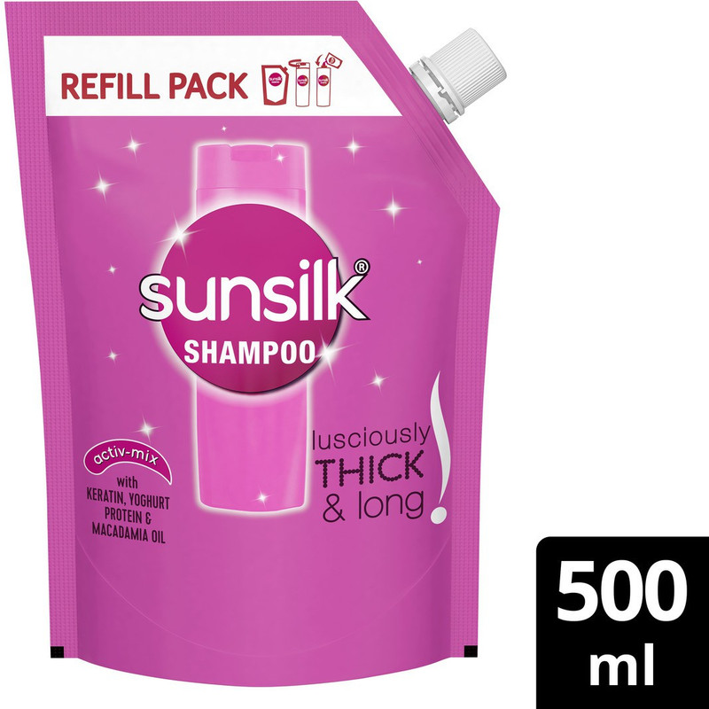 SUNSILK Lusciously Thick & Long Shampoo Refill Pack(500 ml)