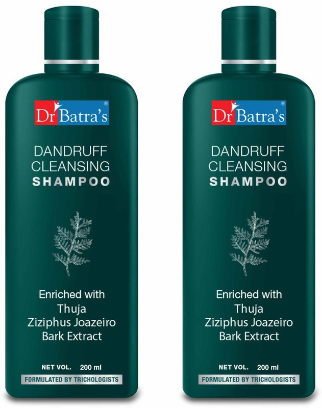 Dr Batra's Dandruff Cleansing Shampoo with Thuja Extract – Flake-Free Healthy Hair Care(200 ml)