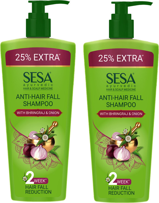 SESA Ayurvedic Anti-Hair Fall Shampoo with Bhringraj & Onion for Shiny Hair(1000 ml)