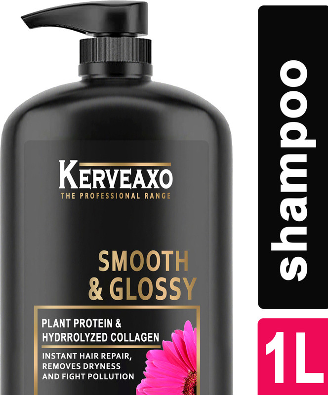 kerveaxo Naturals Smooth & Glossy Shampoo | For Soft and Glossy hair(1000 ml)