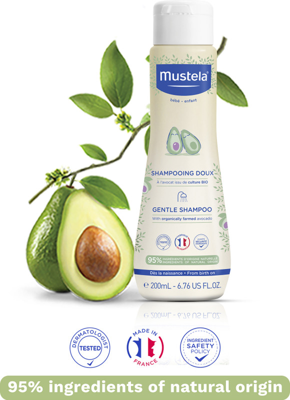 Mustela Gentle Baby Shampoo for Delicate Hair - 200ml(200 ml)