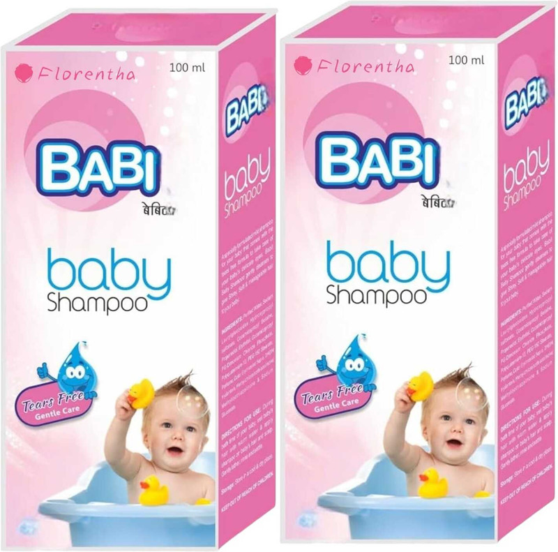 FLORENTHA BABI BABY SHAMPOO FOR BABYS HEALTHY SILKY HAIRS PACK OF 2(200 ml)