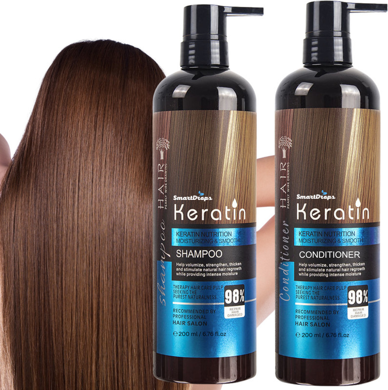 smartdrops Keratin Shampoo and Conditioner Formula for Moisturise & Smooth Hair(400 ml)