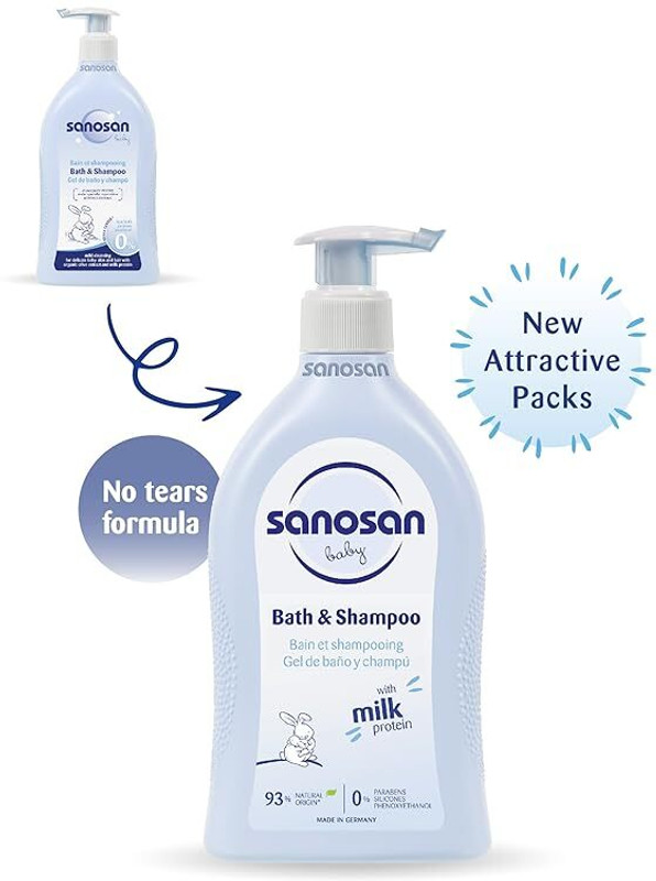 Sanosan Bath & Shampoo(500 ml)