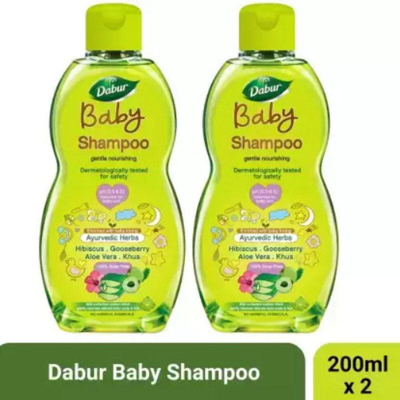 Dabur Baby Shampoo 200ml Contains Aloe Vera & Gooseberry(400 ml)