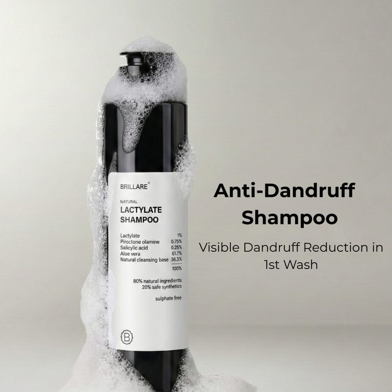 BRILLARE Natural Lactylate Anti-Dandruff Shampoo with Salicylic Acid(100 ml)