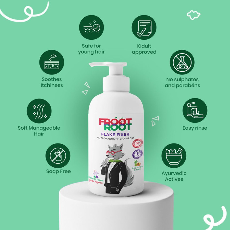 FROOT ROOT Anti Dandruff Shampoo for Kids(300 ml)